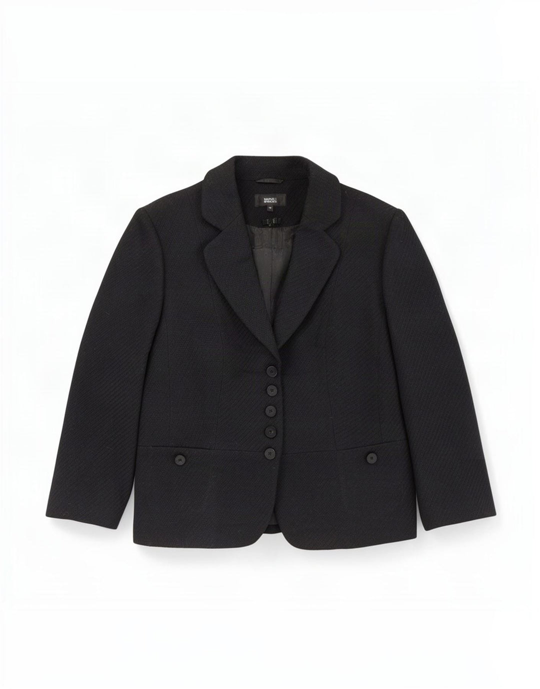 Marks & Spencer Γυναικείο μπουφάν 3/4 με 5 κουμπιά blazer UK 16 μεγάλο μαύρο