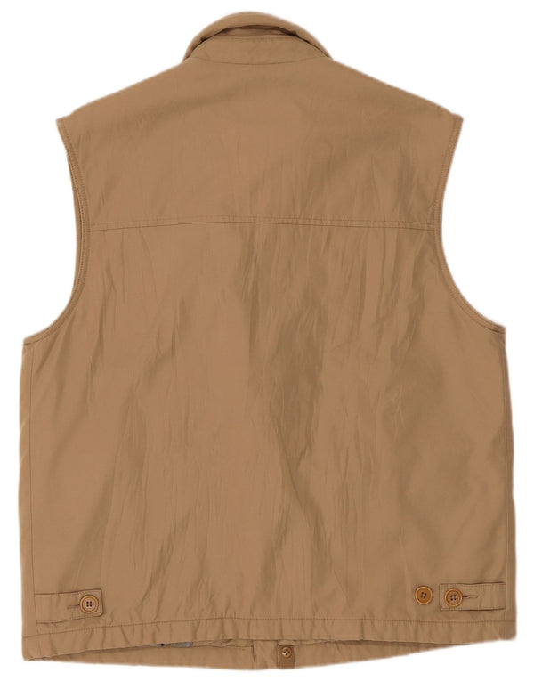 Paul & Shark Mens Yachting Gilet UK 40 Large Beige Nylon