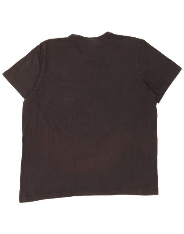 Ανδρικό γραφικό T-Shirt Adidas Top XL Μαύρο βαμβακερό