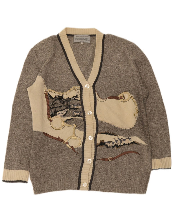 Γυναικείο πουλόβερ γραφικών ζακέτα St. Germain IT 44 Medium Grey Colourblock