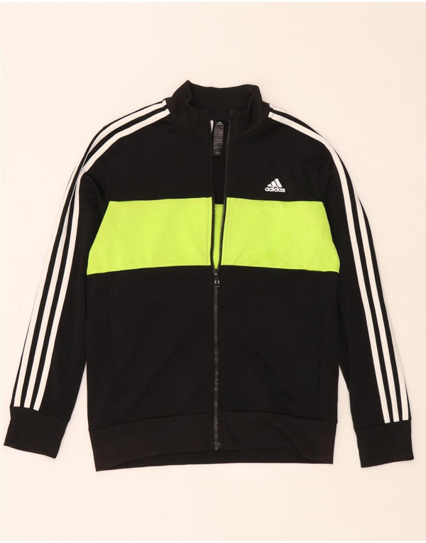 Κορυφαία φόρμα Adidas Boys 12-13 ετών Μαύρο Colourblock Polyester