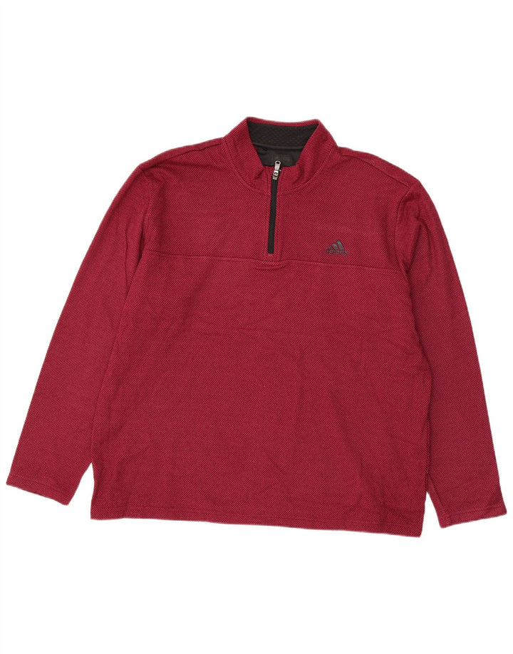 Ανδρικό φούτερ Adidas με φερμουάρ Jumper XL Red Polyester