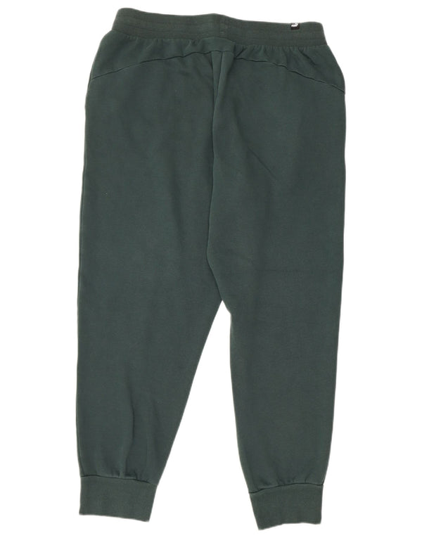 PUMA Γυναικεία αθλητική φόρμα Παντελόνι Joggers UK 16 Large Green Cotton
