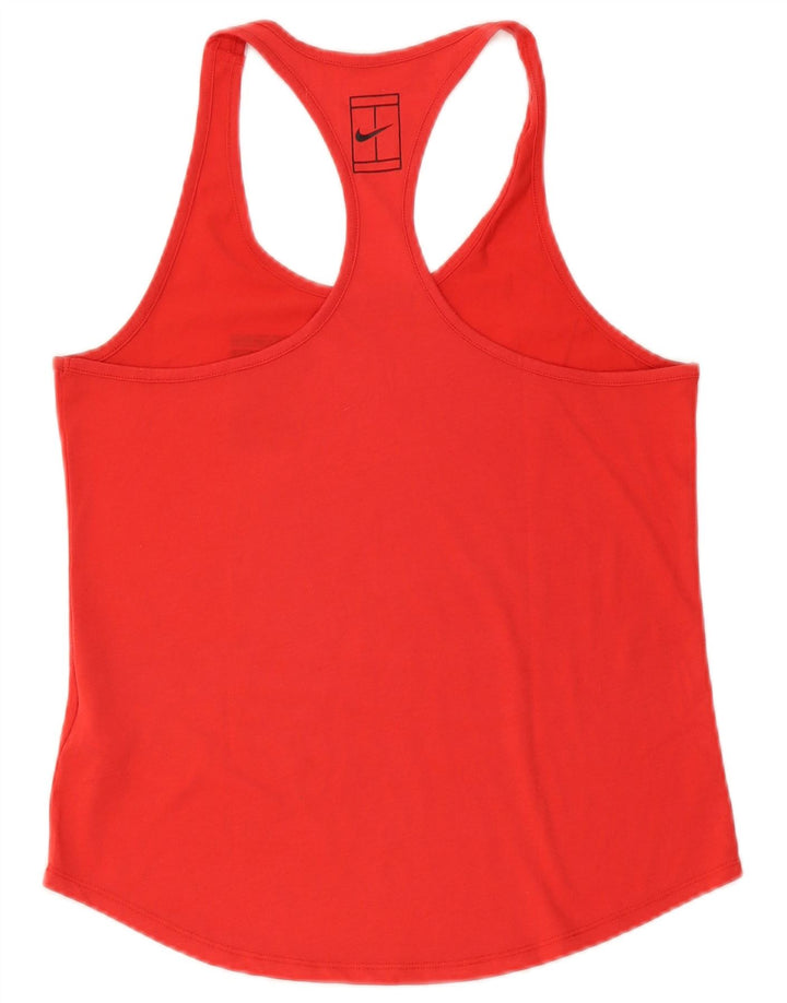 Γυναικείο γιλέκο Nike Dri Fit Top UK 12 Μεσαίο κόκκινο πολυεστέρα