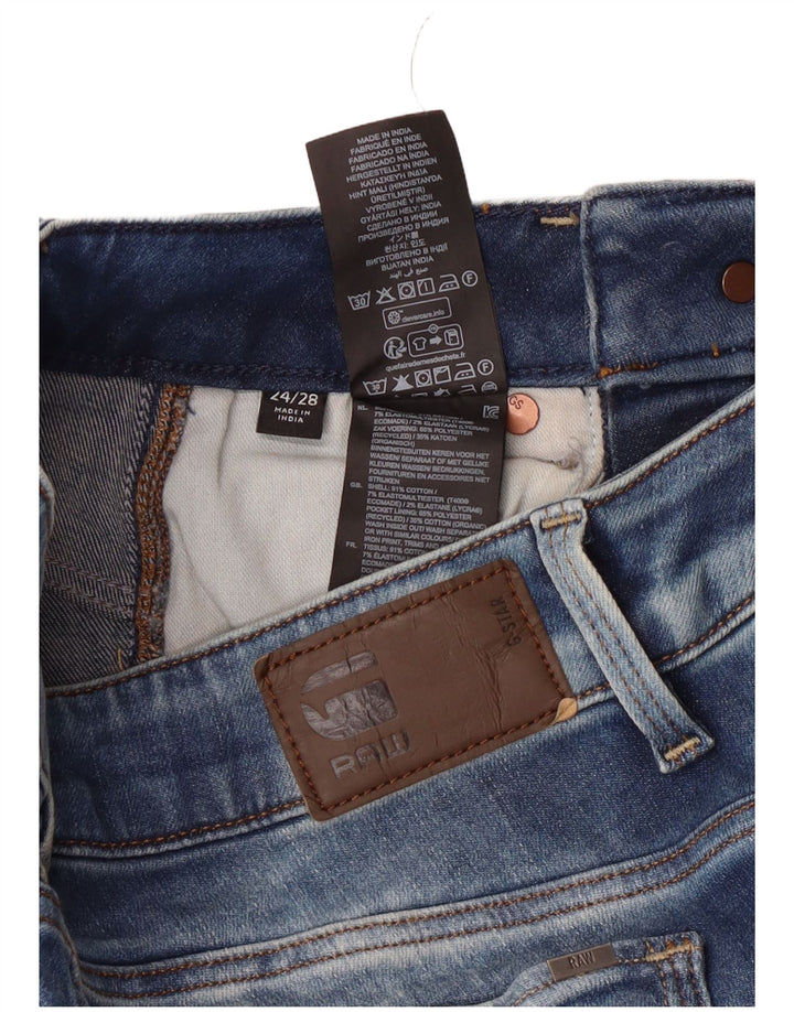 G-Star Γυναικείο Skinny Jeans W24 L24 Μπλε βαμβακερό