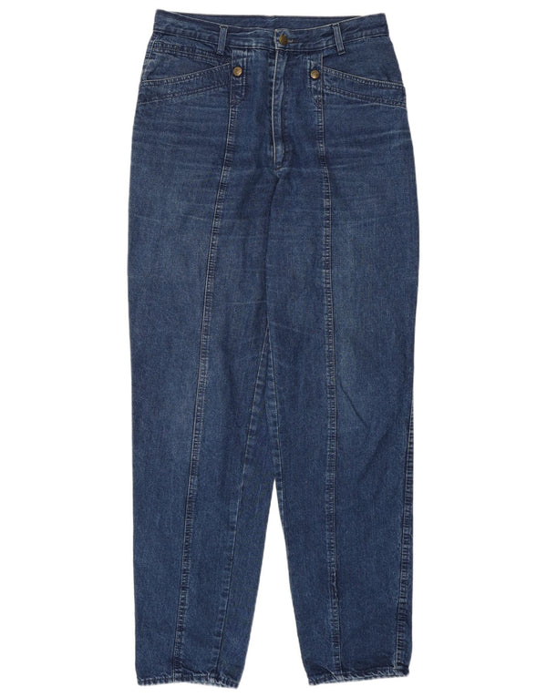 POP 84 Γυναικείο ψηλόμεσο τζιν IT 48 XL W34 L32 Μπλε βαμβακερό