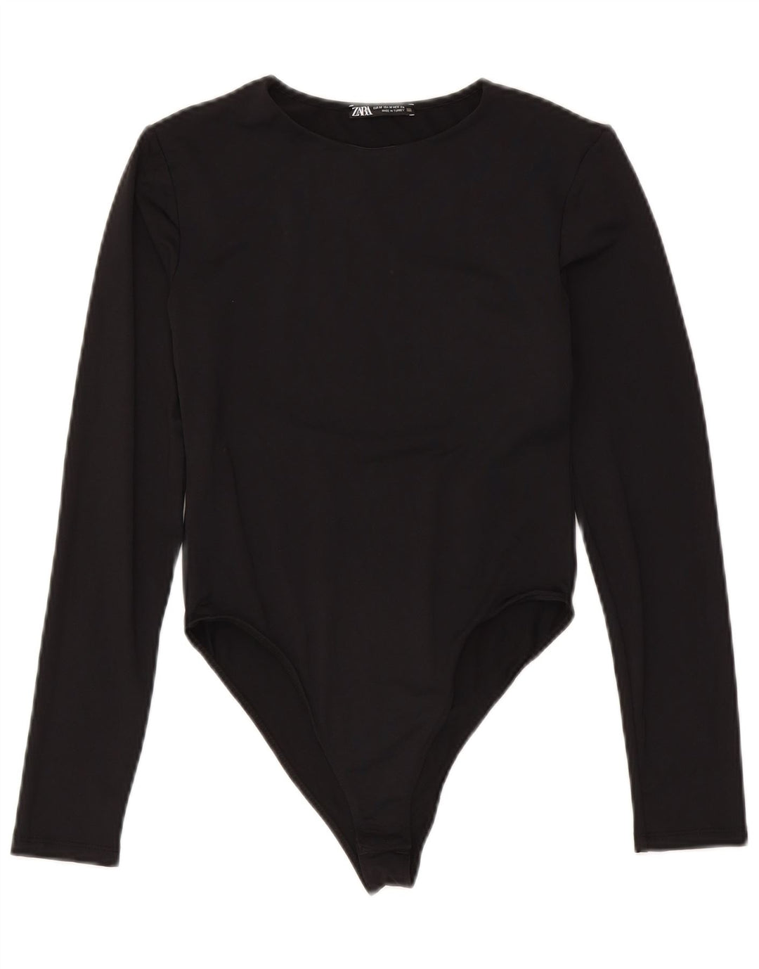 Zara γυναικείο μακρυμάνικο κορμάκι UK 12 Medium Black Polyamide