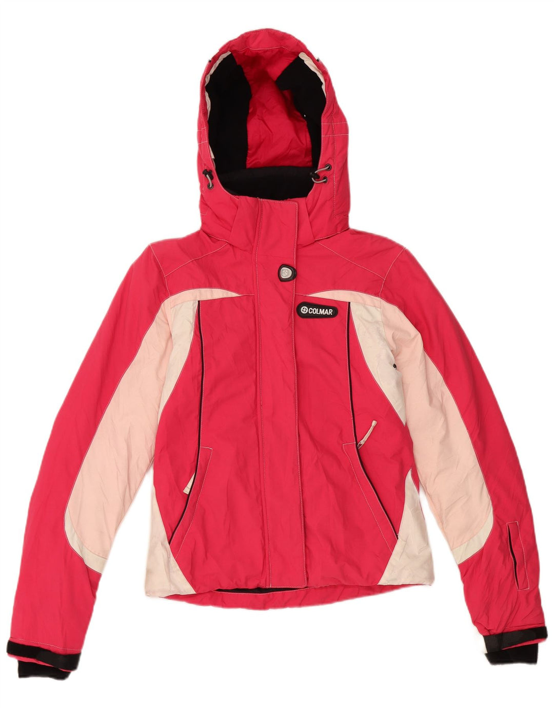 COLMAR Γυναικείο μπουφάν σκι με κουκούλα EU 38 Small Pink Colourblock