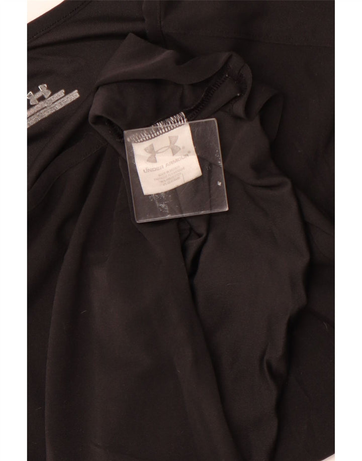 UNDER ARMOR Γυναικείο τοπ μακρυμάνικο UK 14 μεγάλο μαύρο πολυεστέρα