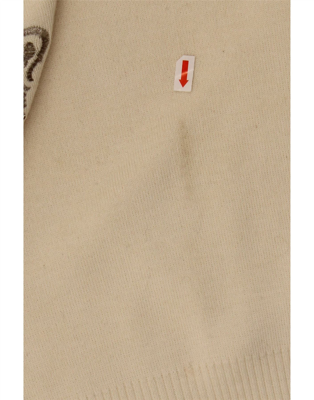 BOGNER Γυναικείο πουλόβερ με λαιμό χελώνα UK 16 μεγάλο μπεζ μαλλί Paisley