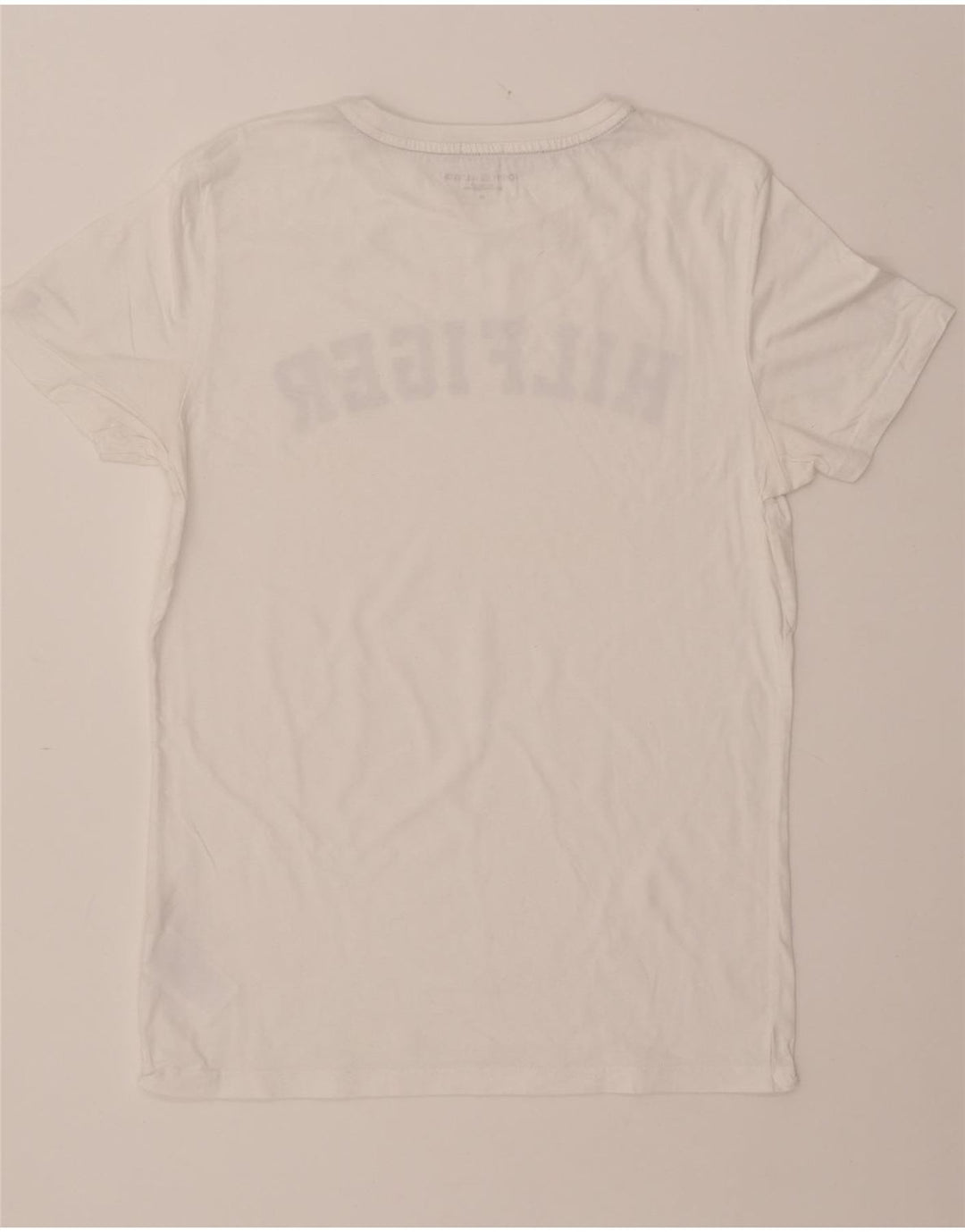 Γυναικείο γραφικό μπλουζάκι TOMMY HILFIGER Top UK 14 μεσαίο λευκό βαμβακερό