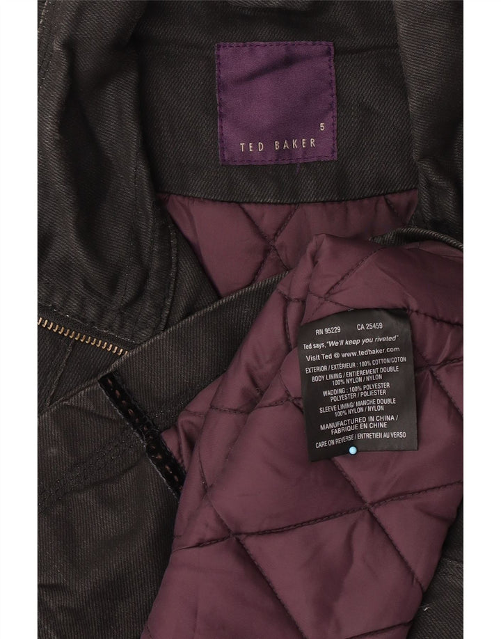 Ted Baker Ανδρικό Μπουφάν Utility Μέγεθος 5 XL Μαύρο Βαμβακερό