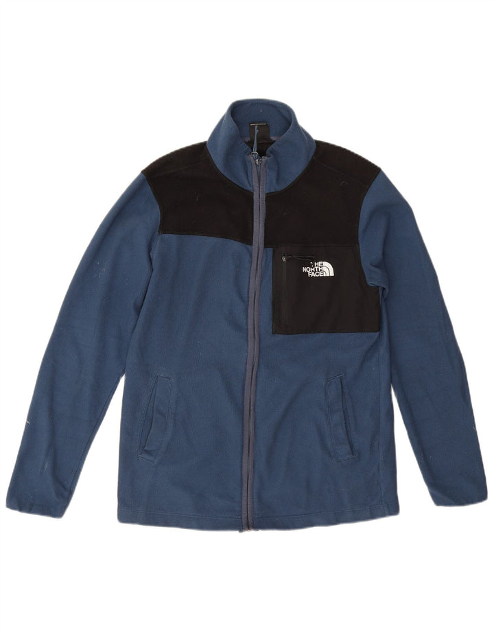 The North Face Ανδρικό Fleece Jacket UK 36 Small Blue Colorblock Polyester
