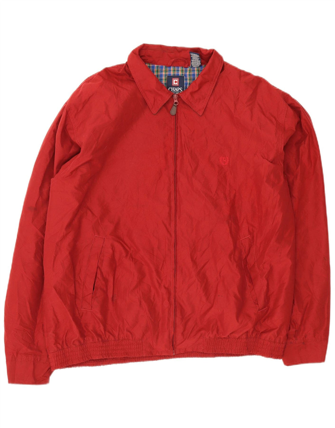 Chaps Mens Bomber Jacket UK 42 XL Red Polyester
