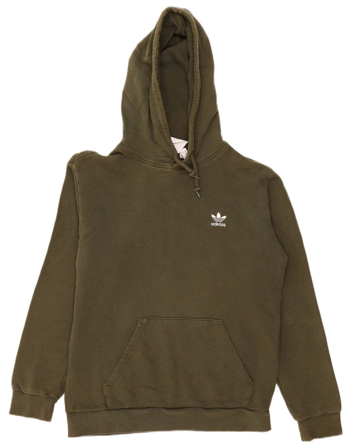 Adidas Ανδρικό Hoodie Jumper Μεσαίο χακί βαμβάκι