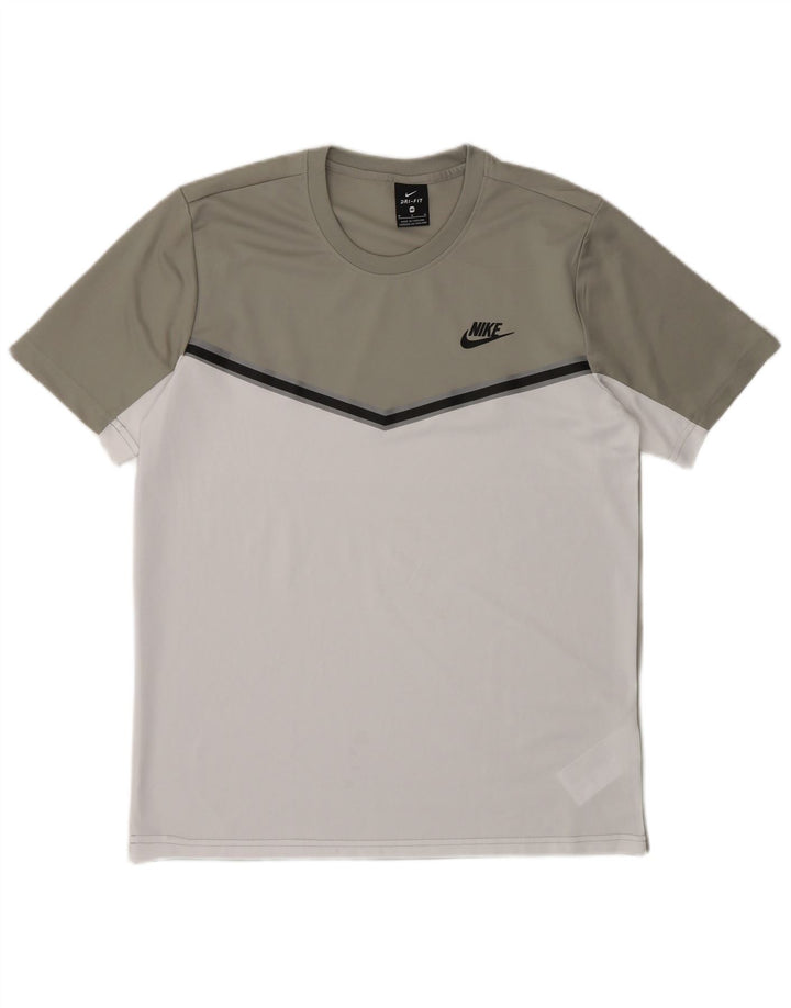 Ανδρικό T-shirt Nike Dri Fit Τοπ μεσαίου γκρι χρώματος πολυεστέρας