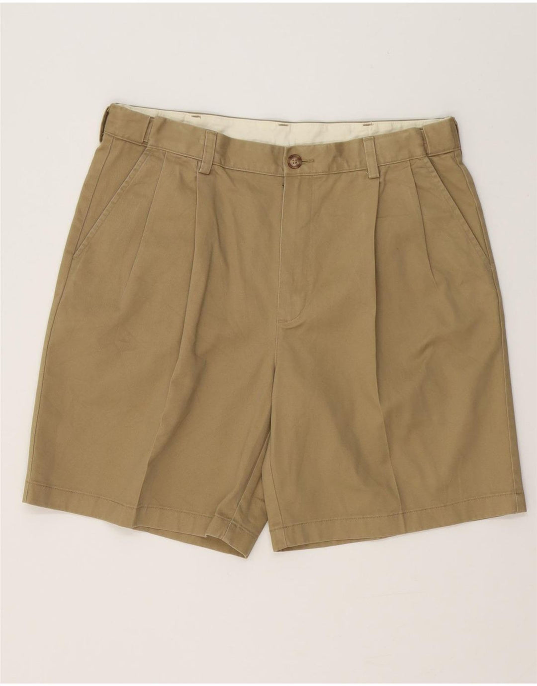 L.L.Bean Ανδρικό σορτς Chino με καρφίτσες W35 μεγάλο βαμβακερό χακί