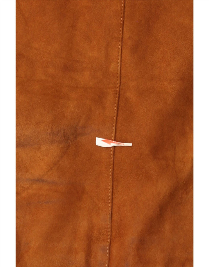 Vintage Ανδρικό Suede Bomber Jacket IT 52 XL Brown