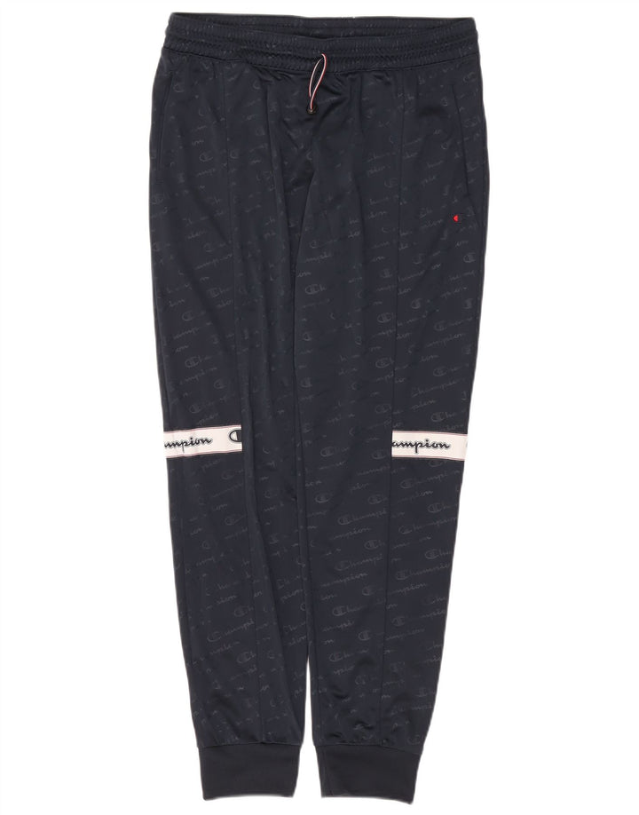Ανδρική φόρμα Champion Graphic Παντελόνι Joggers Large Navy Blue Polyester