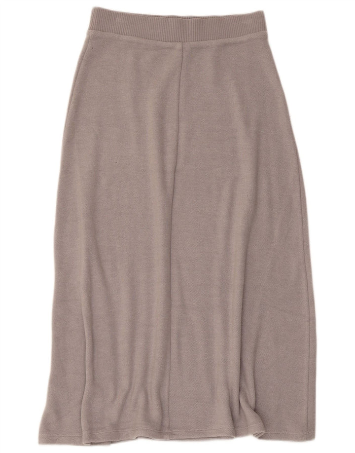 Zara Γυναικεία Πλεκτή Φούστα με Flared Μικρή W26 Γκρι βισκόζη