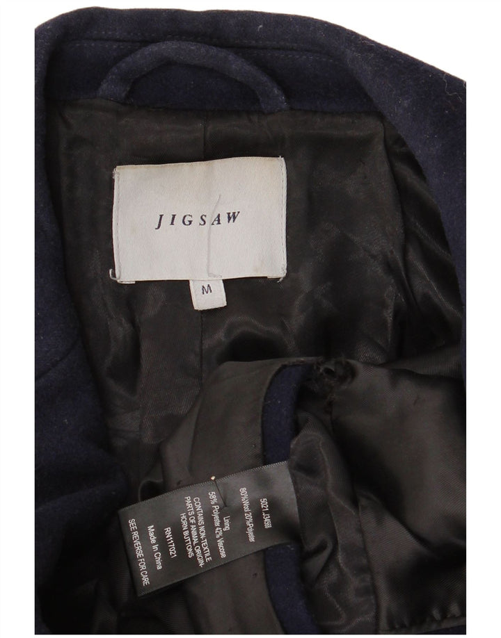 Ανδρικό πανωφόρι Jigsaw UK 38 Medium Navy Blue Wool