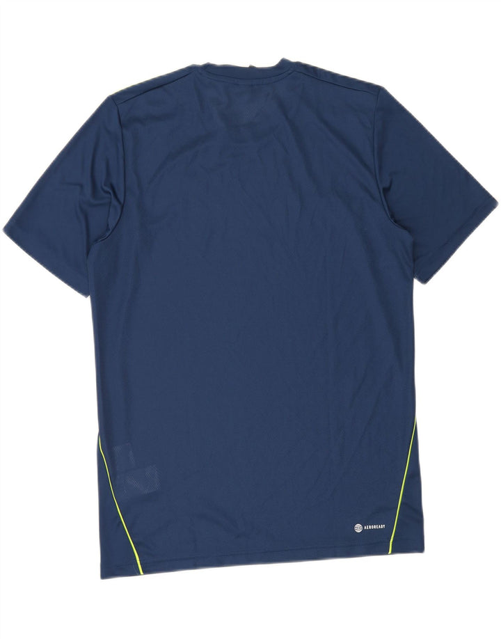Adidas Ανδρικό T-Shirt Aeroready Top Small Navy Blue Polyester