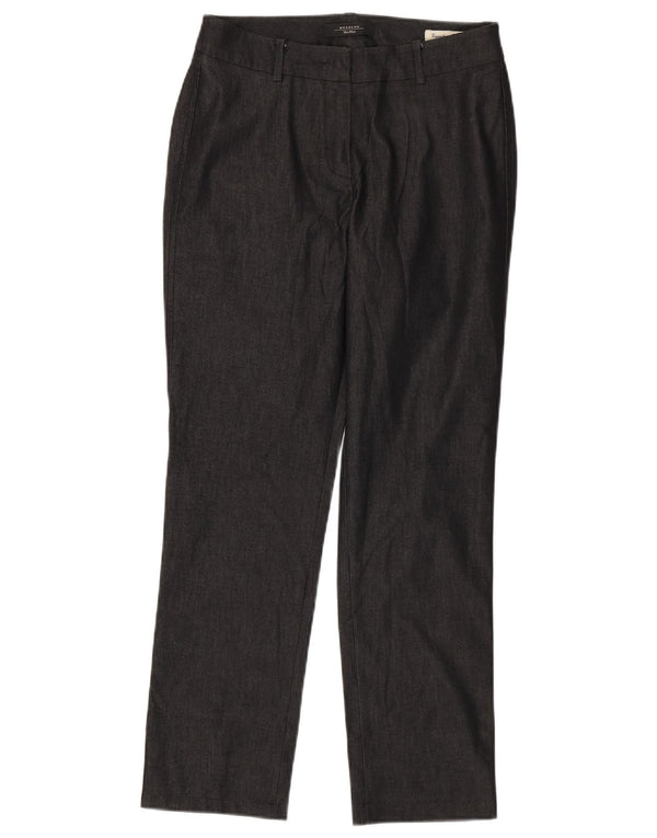 Max Mara Γυναικεία ίσια casual παντελόνια UK 8 Small W28 L28 Grey