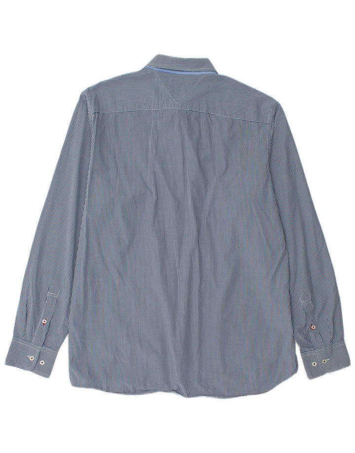 Tommy Hilfiger Ανδρικό πουκάμισο προσαρμοσμένης εφαρμογής μεγάλο navy μπλε Gingham