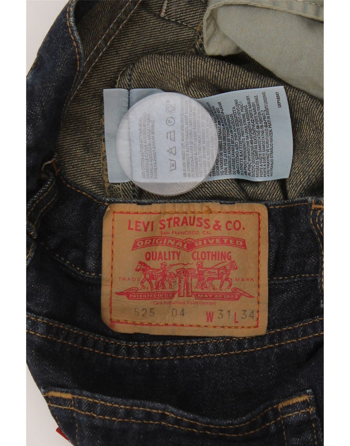 Levi's Womens 525 Bootcut Jeans W31 L34 Blue Cotton