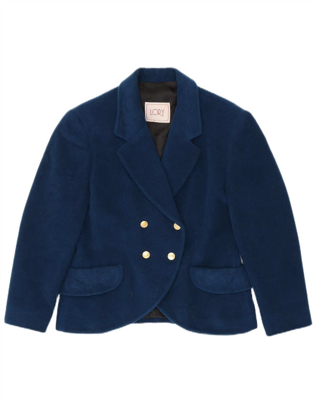 Vintage Γυναικείο Διπλό Μπουφάν Blazer IT 46 Large Navy Blue