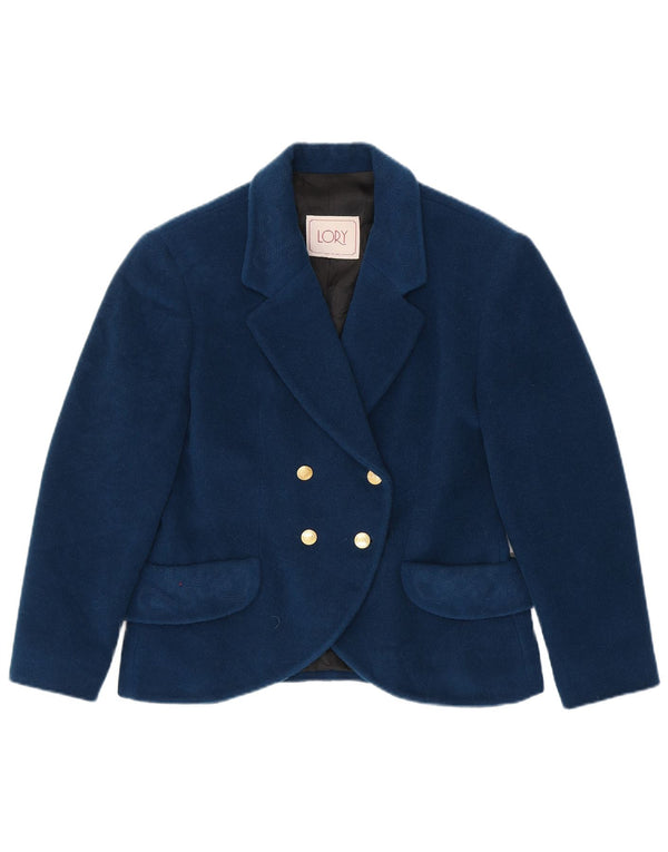 Vintage Γυναικείο Διπλό Μπουφάν Blazer IT 46 Large Navy Blue