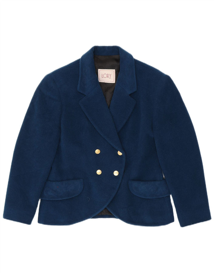 Vintage Γυναικείο Διπλό Μπουφάν Blazer IT 46 Large Navy Blue