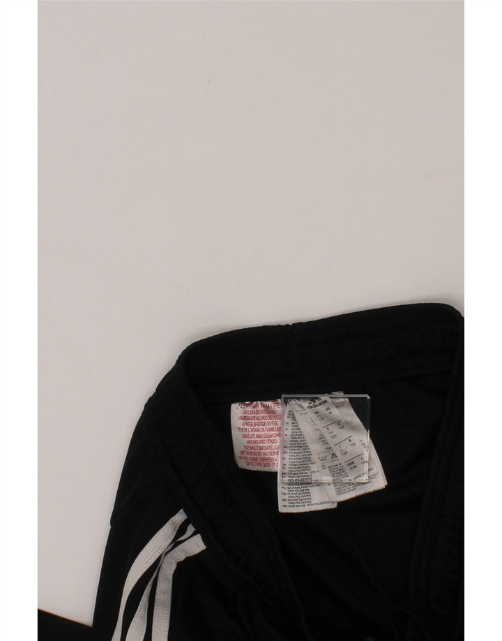 ADIDAS Boys Tracksuit Trousers 11-12 Years Black Polyester Vintage Adidas and Second-Hand Adidas from Messina Hembry 