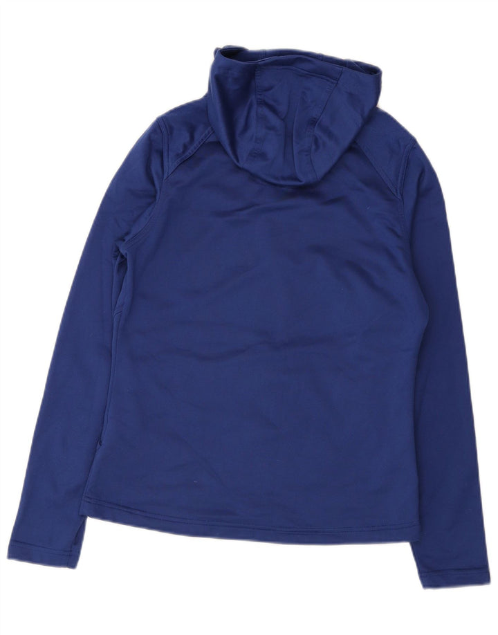 The North Face γυναικείο πουλόβερ με κουκούλα με φερμουάρ UK 12 Medium Blue Polyester