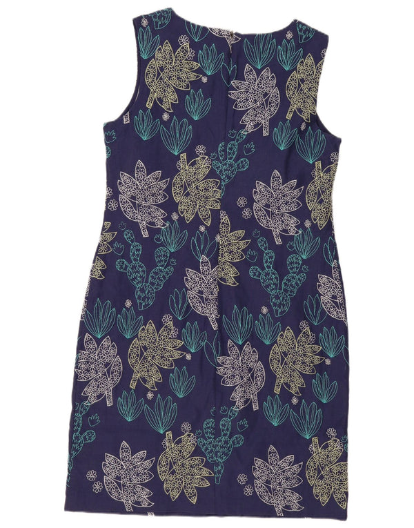 White Stuff Γυναικείο αμάνικο φόρεμα UK 12 Medium Navy Blue Floral