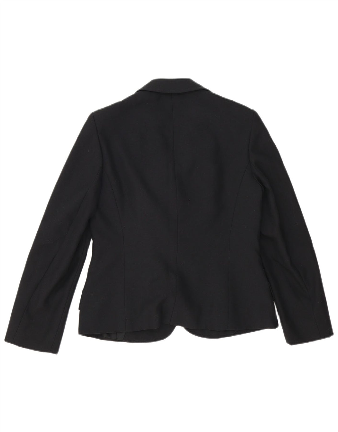 Vintage γυναικείο μπουφάν blazer UK 12 μεσαίου μαύρου πολυεστέρα