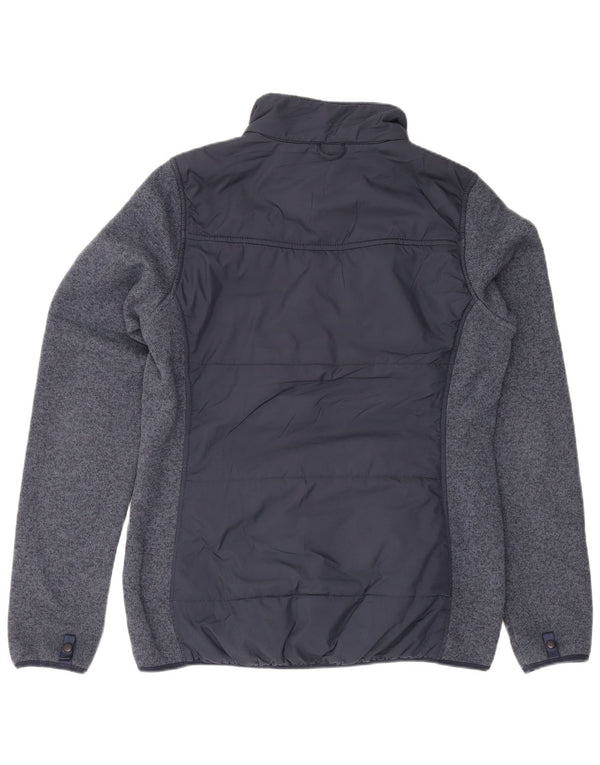 The North Face Γυναικείο Windbreaker Jacket UK 14 Medium Navy Blue Polyester
