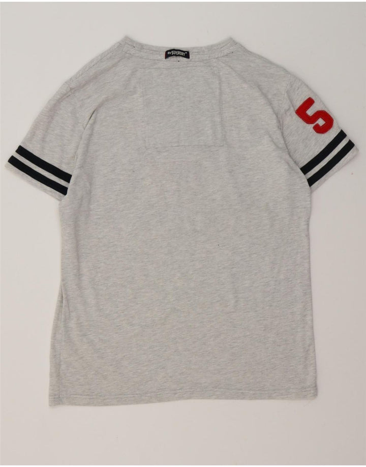 Ανδρικό γραφικό μπλουζάκι SUPERDRY Top 2XL Γκρι βαμβακερό