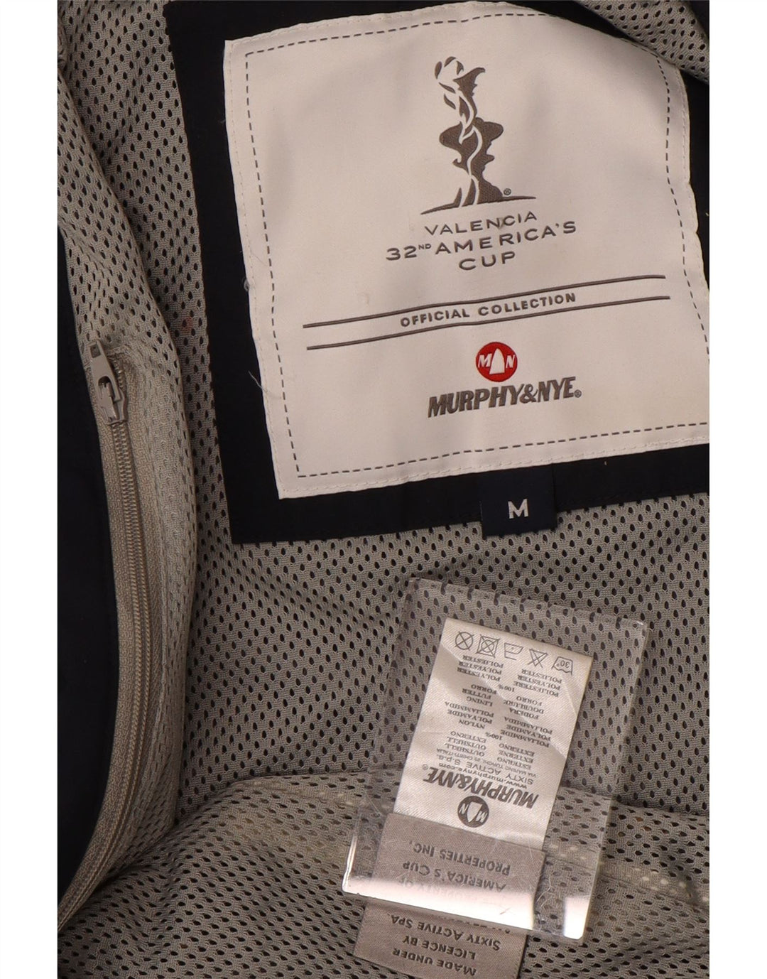 MURPHY & NYE Ανδρικό μπουφάν βροχής με χαλαρή εφαρμογή UK 38 Medium Navy Blue Nylon