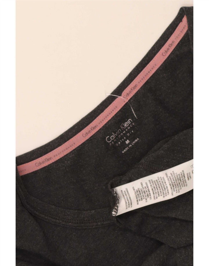 Γυναικείο μπλουζάκι Calvin Klein Performance Graphic Top UK 14 Medium Grey
