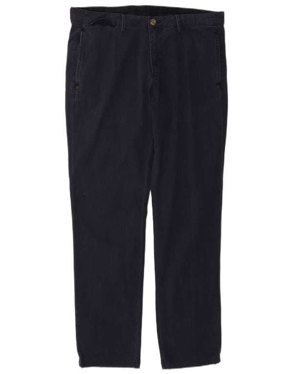 MASSIMO DUTTI Ανδρικό παντελόνι Chino EU 42 Large W32 L31 Navy Blue Classic