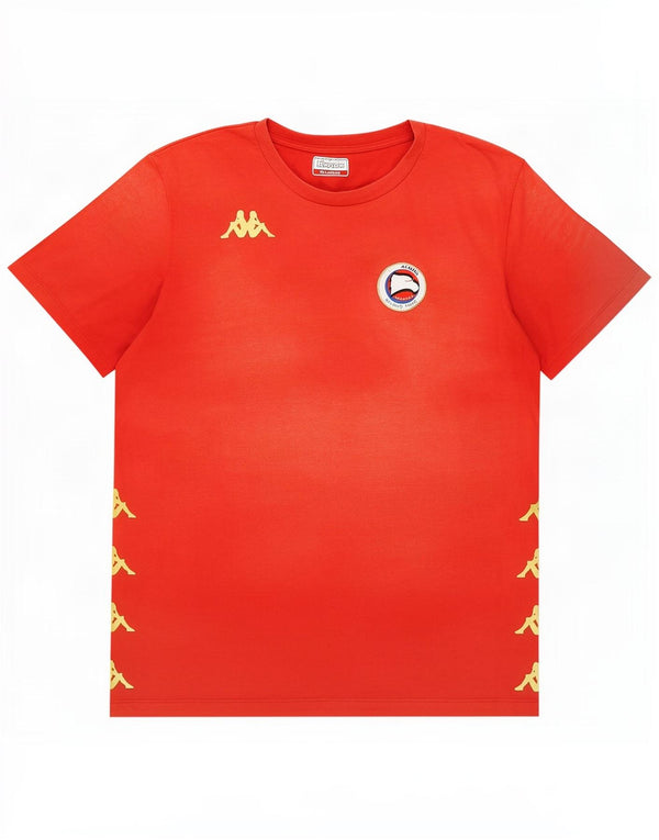 Ανδρικό γραφικό T-Shirt Kappa Top 2XL Κόκκινο βαμβακερό