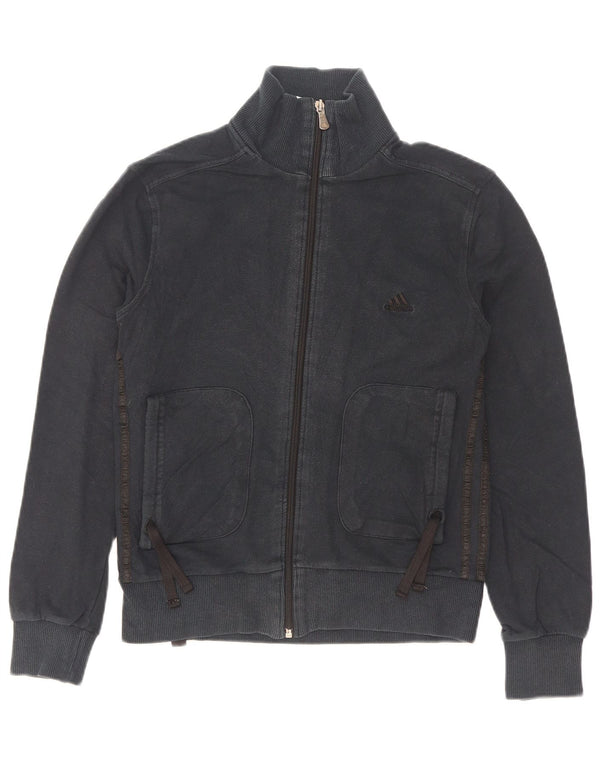 Γυναικεία αθλητική φόρμα Adidas Top Jacket UK 18 XL Μαύρο βαμβακερό