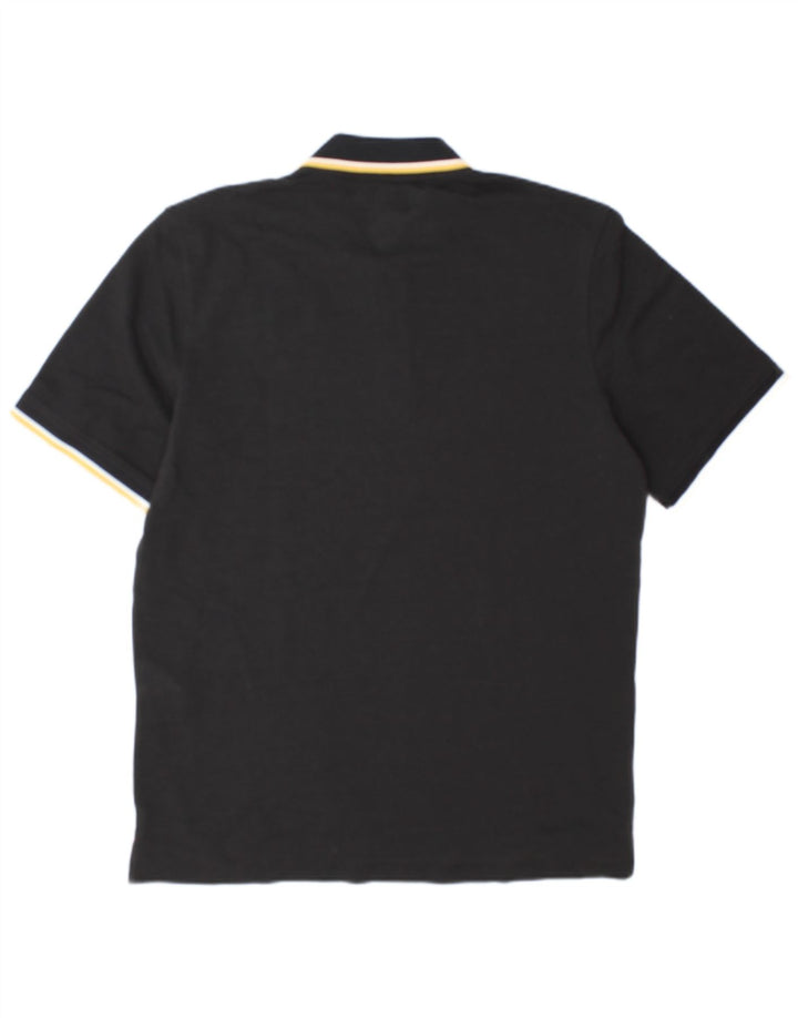 Ανδρικό μπλουζάκι πόλο Jack & Jones, μεγάλο μαύρο βαμβακερό