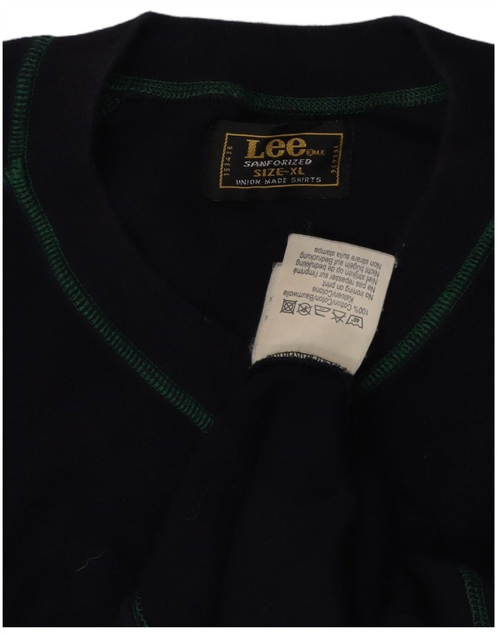 Ανδρικό φούτερ LEE Jumper XL Navy Blue Cotton