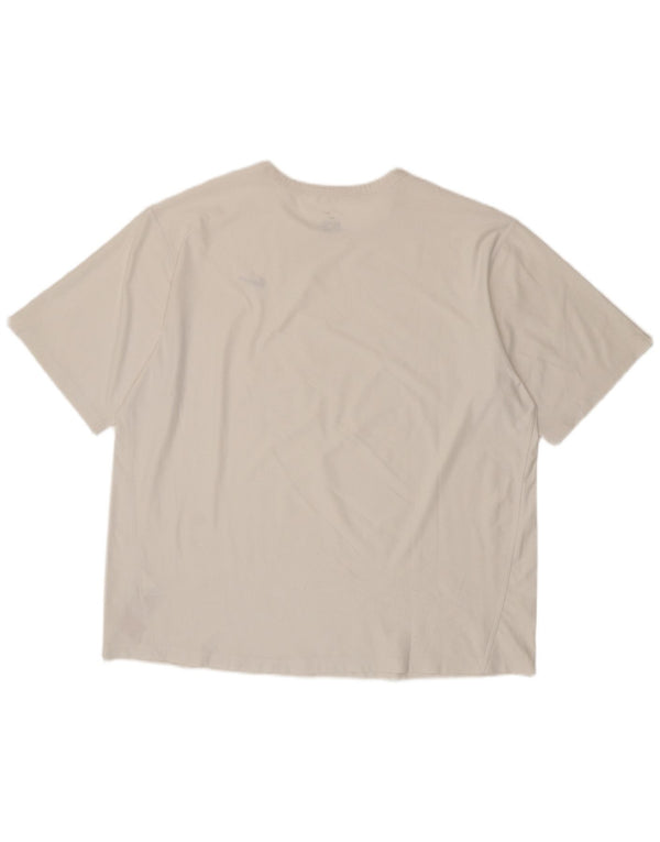Ανδρικό T-shirt Nike Dri Fit Top UK 45/47 XL Λευκό Πολυεστέρας