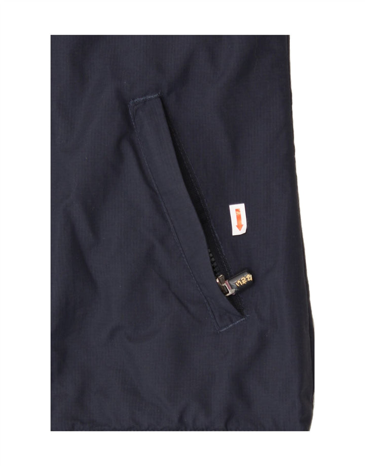 SUPERDRY Womens Windcheater Windbreaker Jacket UK 14 Medium Navy Blue Vintage Superdry and Second-Hand Superdry from Messina Hembry 