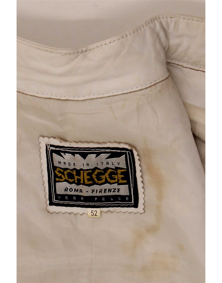 Schegge Γυναικείο Δερμάτινο Μπουφάν Racer IT 52 2XL Λευκό