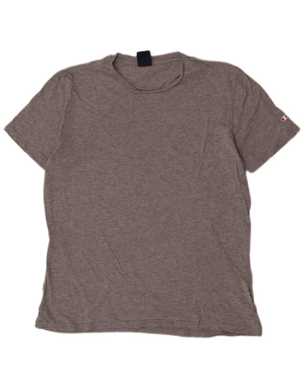 Ανδρικό T-Shirt Champion Slim Fit Top 2XL Γκρι βαμβακερό