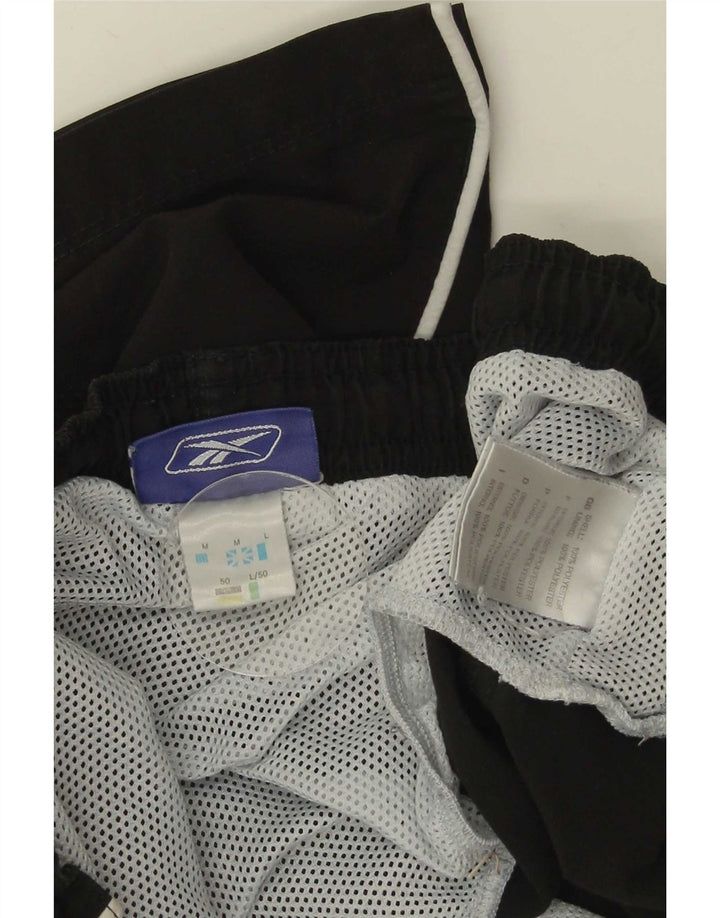 Ανδρικό σορτς κολύμβησης Reebok από μεσαίο μαύρο πολυεστέρα